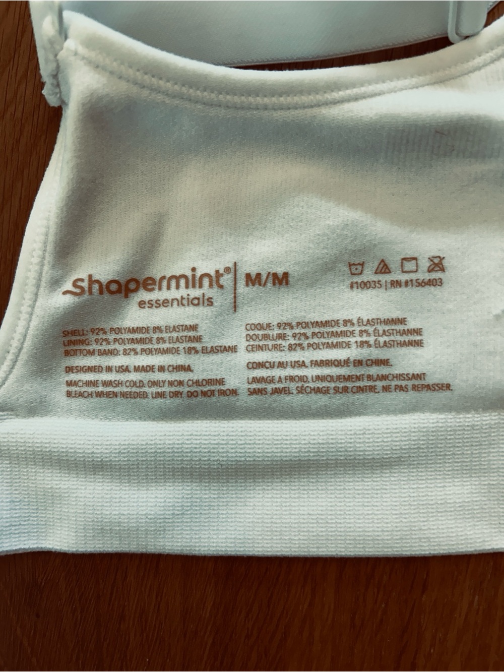 Shapermint Essentials Size M White Sweetheart Wireless Contour Bra - Picture 10 of 11